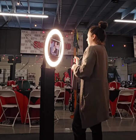 Photo booth setup by Dulce Recuerdos Photo Booth