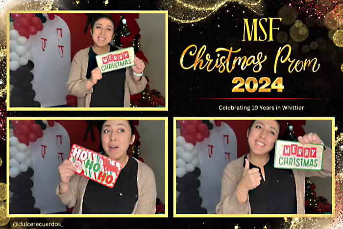 Christmas Holiday party themed Photo booth by Dulce Recuerdos